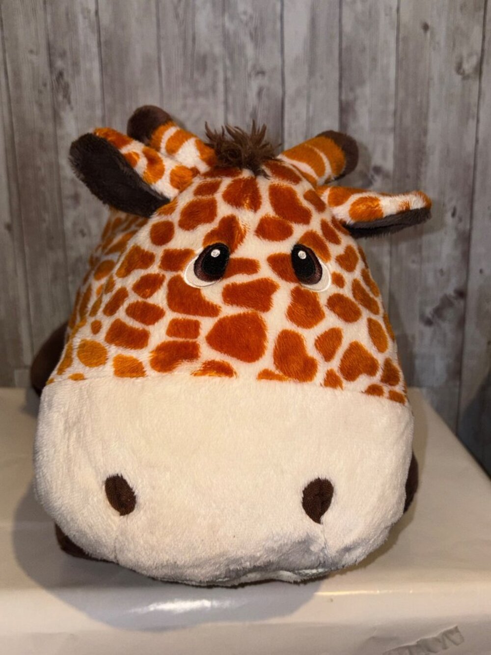 Stuffies Sky Giraffe Plush With Zippered Storage Compartment 22" Soft Toy Pillow